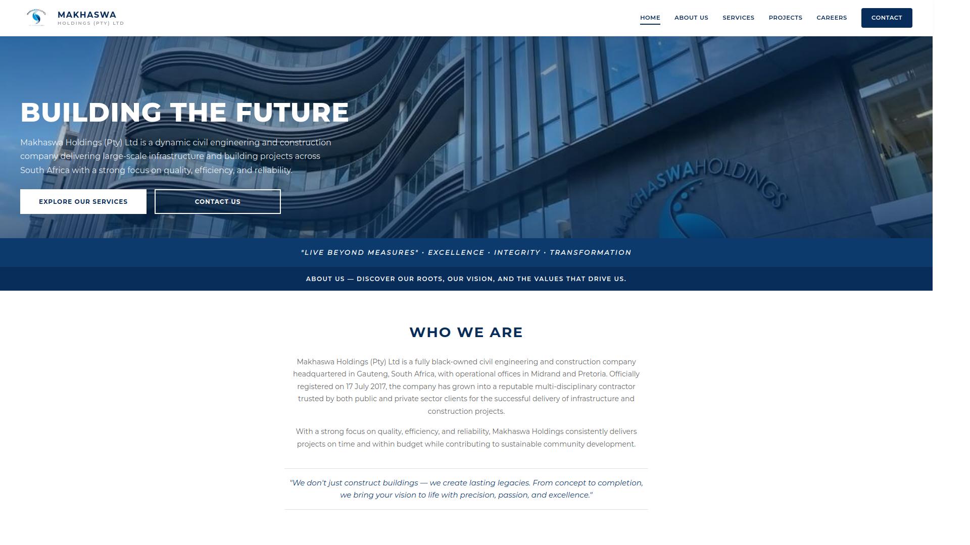 Makhaswa Holdings Website